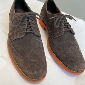 Cole Haan - Brown Suede Wingtip